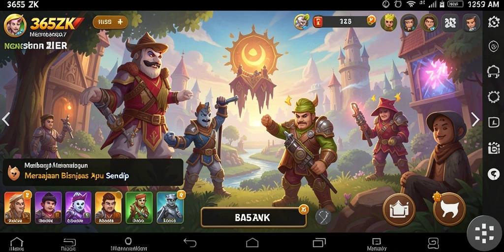 Tangkapan layar menunjukkan gameplay seru dalam 365ZK.