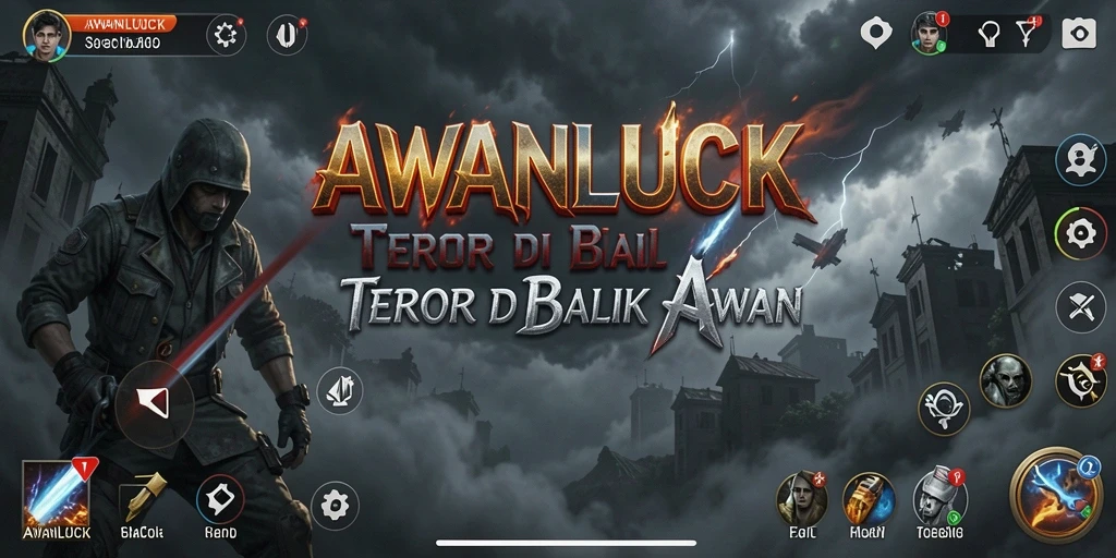Screenshot gameplay <strong>AWANLUCK</strong> yang mencekam dan penuh ketegangan.