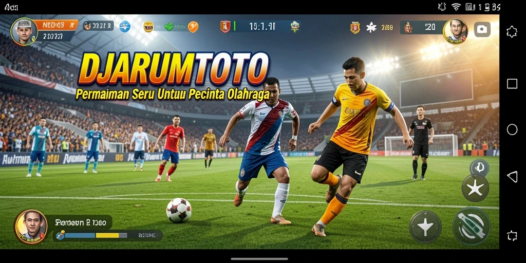 Gameplay seru dan menantang dari DJARUMTOTO menampilkan aksi olahraga intens.