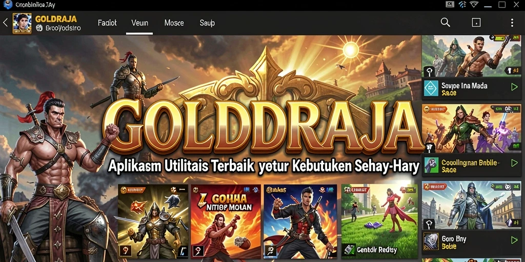 Screenshot aplikasi GOLDRAJA yang menunjukkan fitur pengingat dan manajemen tugas.