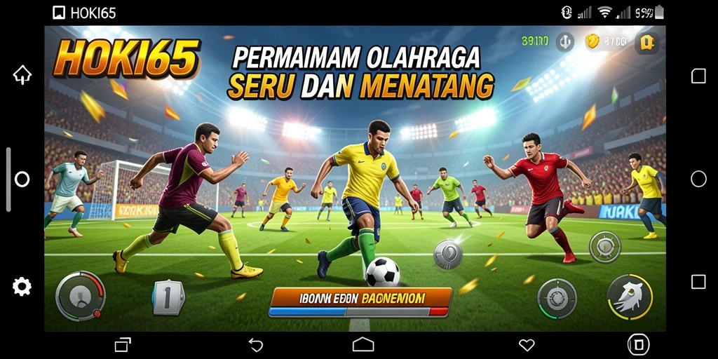 Gameplay HOKI65 dengan aksi olahraga yang intens dan menarik.