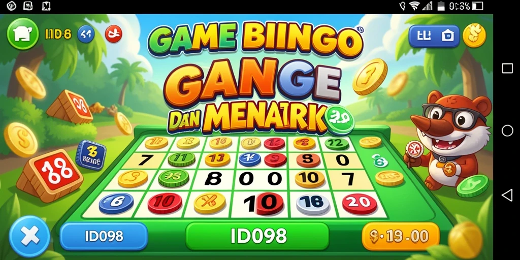 Tampilan gameplay Bingo yang seru dan menarik di ID098.