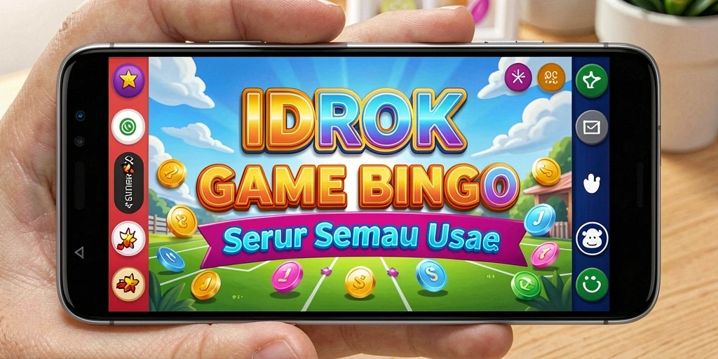 Gameplay seru Bingo di aplikasi IDROK yang menarik.