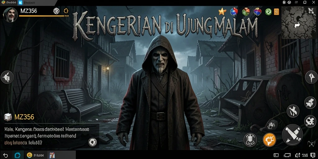 Gameplay menyeramkan di MZ356 yang penuh dengan kegelapan.