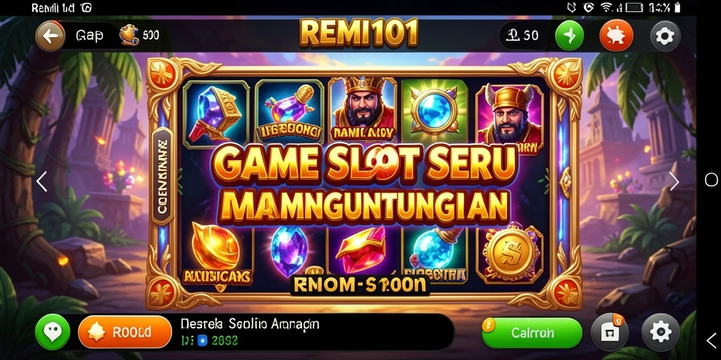 Tampilan menarik dari gameplay Slot di REMI101 yang mengasyikkan.