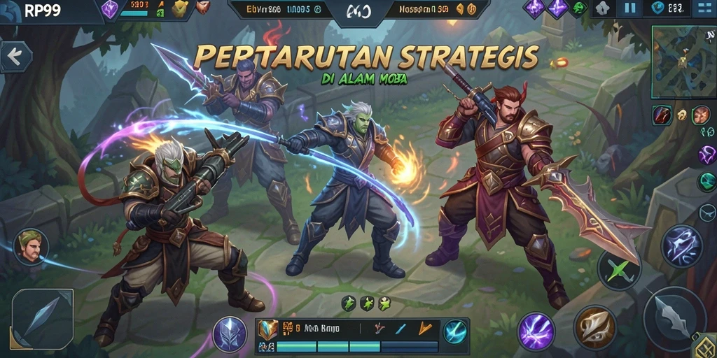 Screenshot gameplay RP99 yang menunjukkan aksi pertarungan menegangkan.