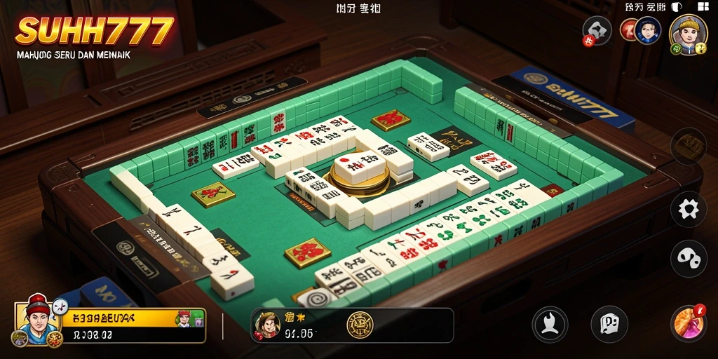 Tampilan gameplay Mahjong yang seru di SUHU777.