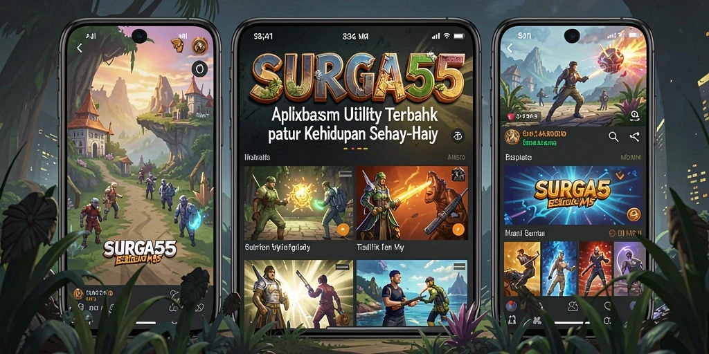 Tampilan screenshot utama SURGA55 yang menampilkan antarmuka Utility yang intuitif.
