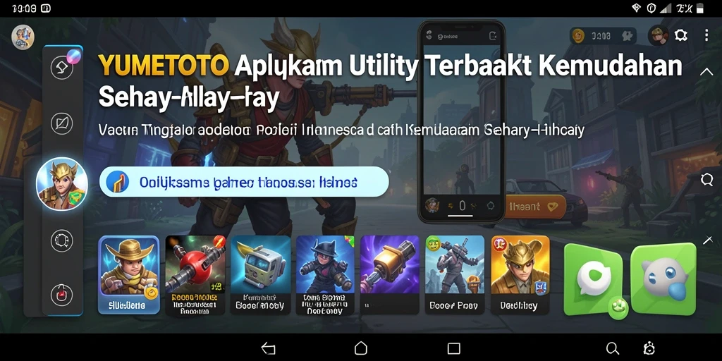 Tampilan utama YUMETOTO dengan fitur-fitur Utility yang memudahkan.
